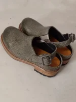 UNITYPUREMAX™ Men’s Vintage Cowhide Leather Sandals – Handmade Round-Toe Platform Casual Slip-On Summer Footwear 5