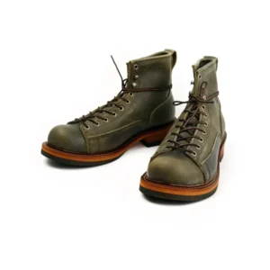 UNITYPUREMAX™ Handmade Vintage Cow Leather Ankle Boots – Platform British Motorcycle Tooling Boots for Men 5