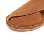 UNITYPUREMAX™ Vintage Cow Suede Slip-On Sandals – Men’s Handmade Round Toe Gladiator Loafers 13