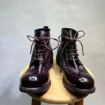 UNITYPUREMAX™ Washed Retro Horse Leather High-Top Boots – Goodyear-Welted Thick-Soled Motorcycle Boots 2