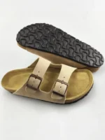 UNITYPUREMAX™ Men’s Split Leather Buckle Sandals – Comfortable Open-Toe Platform Beach Shoes 6