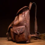 UNITYPUREMAX™ Handmade Vegetable-Tanned Cowhide Backpack – Unisex Vintage Leather Laptop & Travel Bag 5