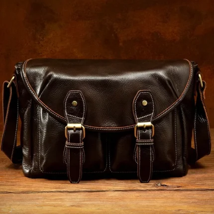 UNITYPUREMAX™ Fashion Cowhide Crossbody Shoulder Bag – Horizontal Commuter-Style Genuine Leather Messenger 2