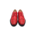 UNITYPUREMAX™ Men’s Genuine Leather Wingtip Dress Shoes – Luxury Red Embroidery Brogue Wedding & Formal Footwear 5