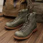UNITYPUREMAX™ Men’s Cowhide High-Top Hiking Boots – Thick-Soled British Trekking & Motorcycle Walking Shoes 5