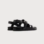 UNITYPUREMAX™ Genuine Leather Clip-Toe Gladiator Sandals for Men – Breathable Summer Buckle Flat Shoes 8