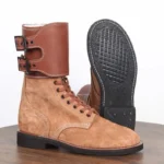 UNITYPUREMAX™ Handmade Retro Leather Hiking Boots – High-Top Wear-Resistant Outdoor Desert Boots for Men 2