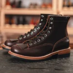 UNITYPUREMAX™ Men’s Vintage Cowhide Motorcycle Boots – Waterproof High-Top Thick-Soled Riding Boots (EU 38–44) 4