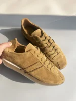 UNITYPUREMAX™ Women’s Cowhide Suede Sneakers – Thick-Soled Lace-Up Patchwork Comfort Shoes 4