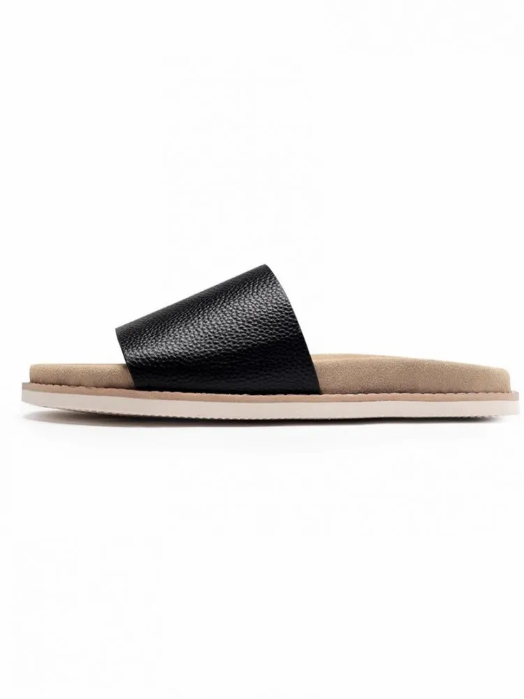 UNITYPUREMAX™ Men’s Genuine Leather Summer Sandals – Breathable Non-Slip Open-Toe Daily Flat Shoes 4