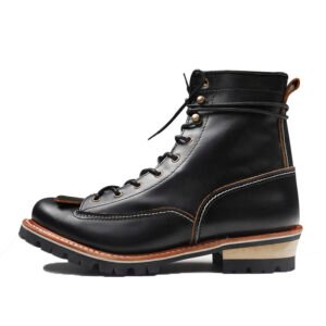 UNITYPUREMAX™ Italian Cowhide Goodyear-Welted Motorcycle Rider Boots – Handmade High-Heel Rider Boots for Men 24