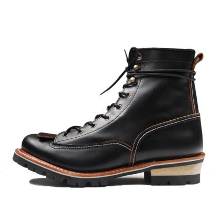 UNITYPUREMAX™ Italian Cowhide Goodyear-Welted Motorcycle Rider Boots – Handmade High-Heel Rider Boots for Men 24