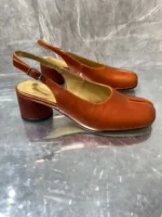 UNITYPUREMAX™ Women’s Dark Brown Suede Split-Toe Slingback Pumps – Tabi Summer Heels with Buckle Strap 3