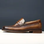UNITYPUREMAX™ Men’s Genuine Leather British Loafers – Handmade Pointed-Toe Dress Shoes for Weddings & Summer Events 2