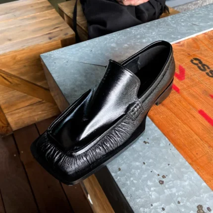 UNITYPUREMAX™ Men’s Super Soft Cowhide Square-Toe Loafers – Genuine Leather Casual & Dress Flats 1