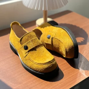 UNITYPUREMAX™ Men’s Classic Retro Cow Suede Loafers – High-Quality Luxury Casual Business Shoes 5