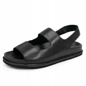 UNITYPUREMAX™ Men’s Slip-On Cowhide Gladiator Sandals – Breathable Platform Leather Summer Shoes 3