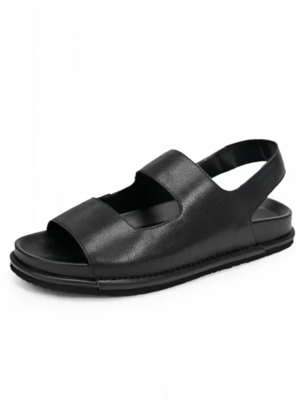 UNITYPUREMAX™ Men’s Slip-On Cowhide Gladiator Sandals – Breathable Platform Leather Summer Shoes 3