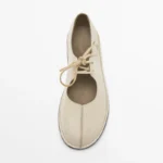 UNITYPUREMAX™ Women’s Genuine Leather Lace-Up Ballet Flats – Minimalist Patchwork Commuter Shoes for Daily Wear 7