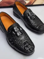 UNITYPUREMAX™ Men’s Handmade Crocodile Leather Loafers – Luxury Business & Casual Slip-On Dress Shoes 2
