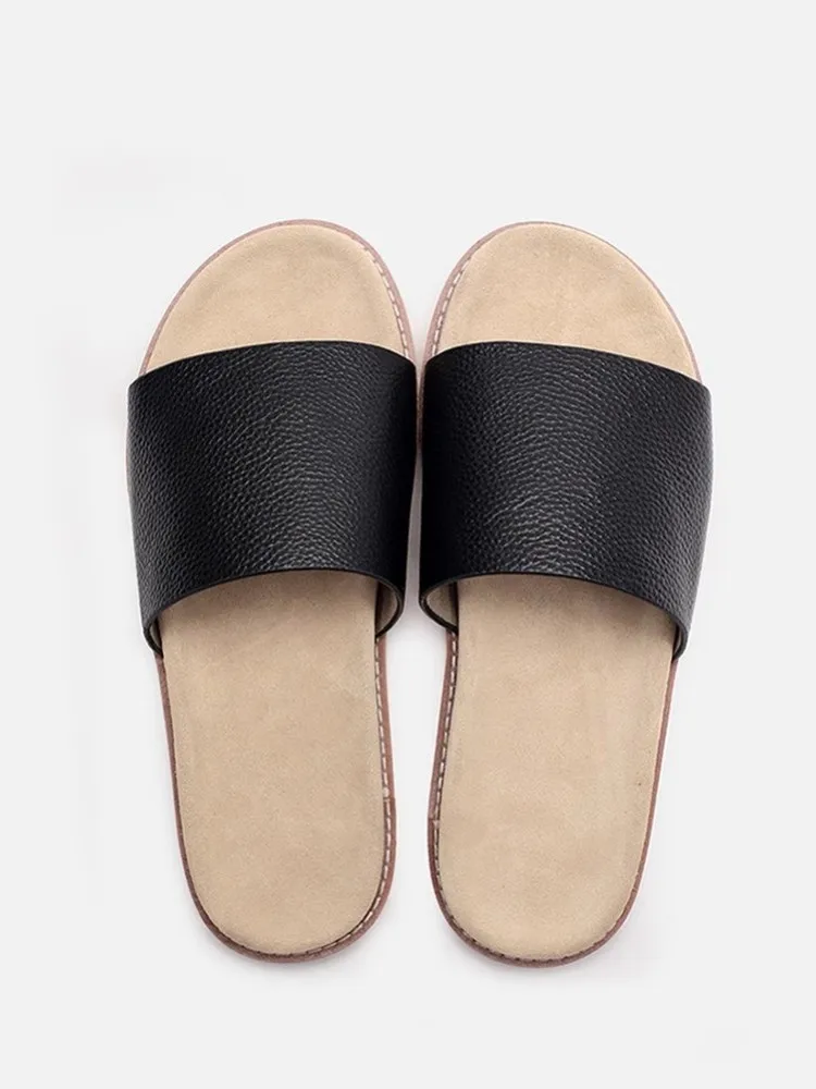 UNITYPUREMAX™ Men’s Genuine Leather Summer Sandals – Breathable Non-Slip Open-Toe Daily Flat Shoes 3