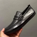 UNITYPUREMAX™ Handmade Horse Leather Loafers – Men’s Khaki Premium Slip-On Casual Shoes 10