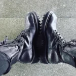 UNITYPUREMAX™ Handmade Gothic Punk Motorcycle Boots – Men’s Cowhide Mid-Calf Retro Lace-Up Cargo Leather Boots 9