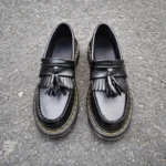 UNITYPUREMAX™ Men’s Genuine Leather Tassel Loafers – Retro British Style Slip-On Business & Casual Shoes 1