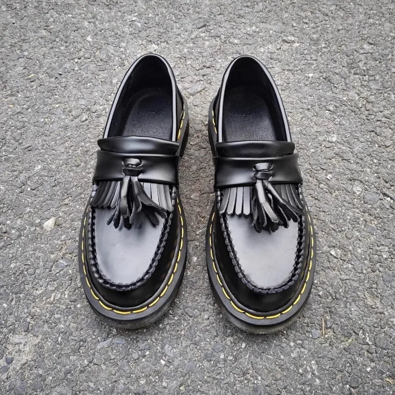 UNITYPUREMAX™ Men’s Genuine Leather Tassel Loafers – Retro British Style Slip-On Business & Casual Shoes 1 UNITYPUREMAX™ Men’s Genuine Leather Tassel Loafers – Retro British Style Slip-On Business & Casual Shoes 1