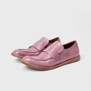 UNITYPUREMAX™ Women’s Handmade Square-Toe Vintage Leather Mules – Custom Genuine Cowhide Casual Flats 1