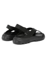 UNITYPUREMAX™ Men’s Genuine Leather Platform Sandals – Thick-Soled Hook & Loop Beach Shoes 6