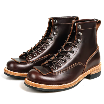 UNITYPUREMAX™ Men’s Vintage Cowhide Motorcycle Boots – Waterproof High-Top Thick-Soled Riding Boots (EU 38–44)