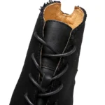 UNITYPUREMAX™ Retro Goodyear-Style Cowhide Motorcycle Boots – Unisex Handmade Canvas-Panel Ankle Boots 3