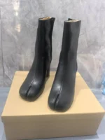 UNITYPUREMAX™ New Unisex Tan Suede Split-Toe Tabi Boots – Japanese-Inspired Mid-Calf Street Style Boots for Men 11