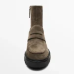 UNITYPUREMAX™ Women’s Cowhide Suede Ankle Boots – Thick-Soled Mid-Calf Style with Zipper 2