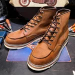 UNITYPUREMAX™ American Retro Genuine Leather Workwear Boots – High-Top Motorcycle Lace-Up Desert Ankle Shoes for Men 4