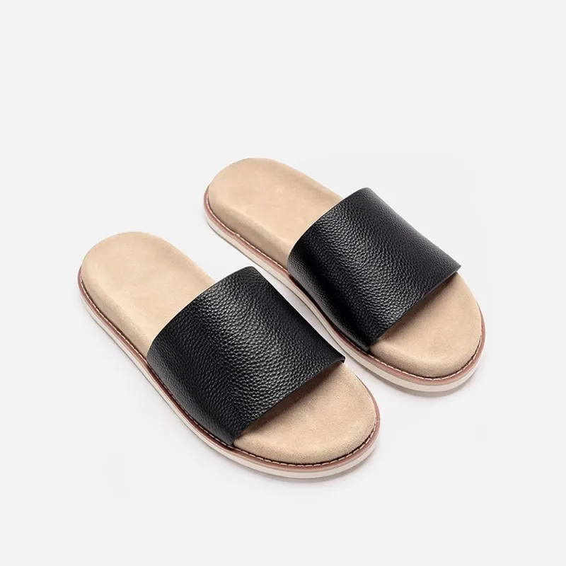 UNITYPUREMAX™ Men’s Genuine Leather Summer Sandals – Breathable Non-Slip Open-Toe Daily Flat Shoes 9