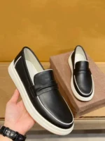 UNITYPUREMAX™ Men’s Cow Suede Slip-On Loafers – Designer Round-Toe Breathable Casual Work Flats 3