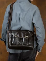 UNITYPUREMAX™ Fashion Cowhide Crossbody Shoulder Bag – Horizontal Commuter-Style Genuine Leather Messenger 5