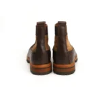 UNITYPUREMAX™ Vintage Mixed-Color Handmade Cowhide Boots – Round-Toe Lace-Up British Tooling & Motorcycle Boots 4