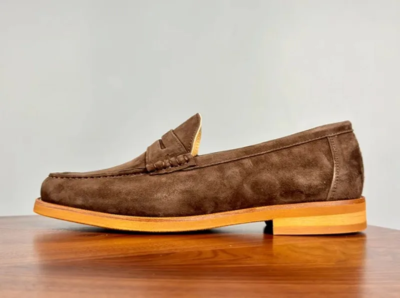 UNITYPUREMAX™ Men’s Slip-On Premium Cow Suede Loafers – Breathable Round-Toe Business & Wedding Dress Shoes 16
