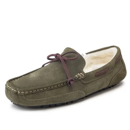 UNITYPUREMAX™ Men’s Winter Plush Suede Loafers – Warm Fur-Lined Driving & Casual Moccasins 1