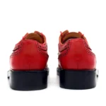 UNITYPUREMAX™ Men’s Genuine Leather Wingtip Dress Shoes – Luxury Red Embroidery Brogue Wedding & Formal Footwear 3