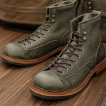 UNITYPUREMAX™ Men’s Cowhide High-Top Hiking Boots – Thick-Soled British Trekking & Motorcycle Walking Shoes