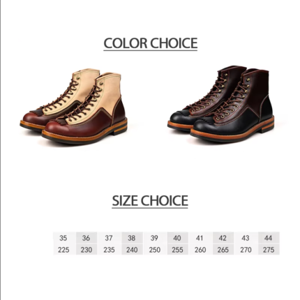 UNITYPUREMAX™ Genuine Leather Waterproof Motorcycle Boots – Unisex High-Top Thick-Soled Riding & Trekking Sneakers 2