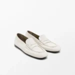 UNITYPUREMAX™ Women’s Cowhide Leather Vintage Loafers – Square-Toe Slip-On Flats with Pleated Detail 1