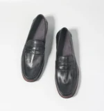 UNITYPUREMAX™ Men’s Genuine Leather British Loafers – Handmade Pointed-Toe Dress Shoes for Weddings & Summer Events 8