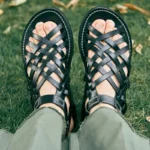 UNITYPUREMAX™ Italian Handmade Cowhide Gladiator Sandals – Men’s Luxury Woven Leather Vintage Summer Flats 5