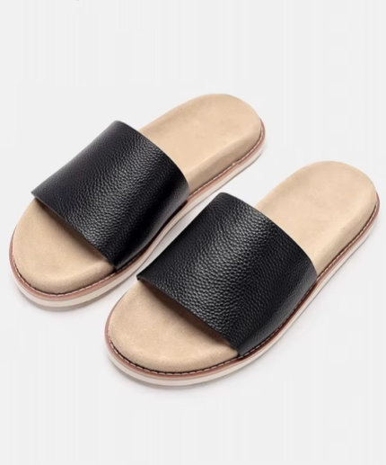 UNITYPUREMAX™ Men’s Genuine Leather Summer Sandals – Breathable Non-Slip Open-Toe Daily Flat Shoes 1