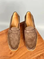UNITYPUREMAX™ Men’s Slip-On Premium Cow Suede Loafers – Breathable Round-Toe Business & Wedding Dress Shoes 3